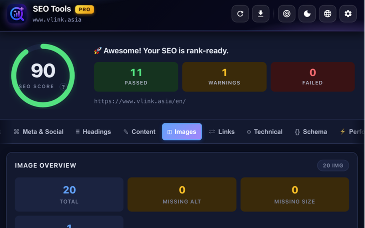 SEO Tools PRO — 页面内审计 - 截图 3
