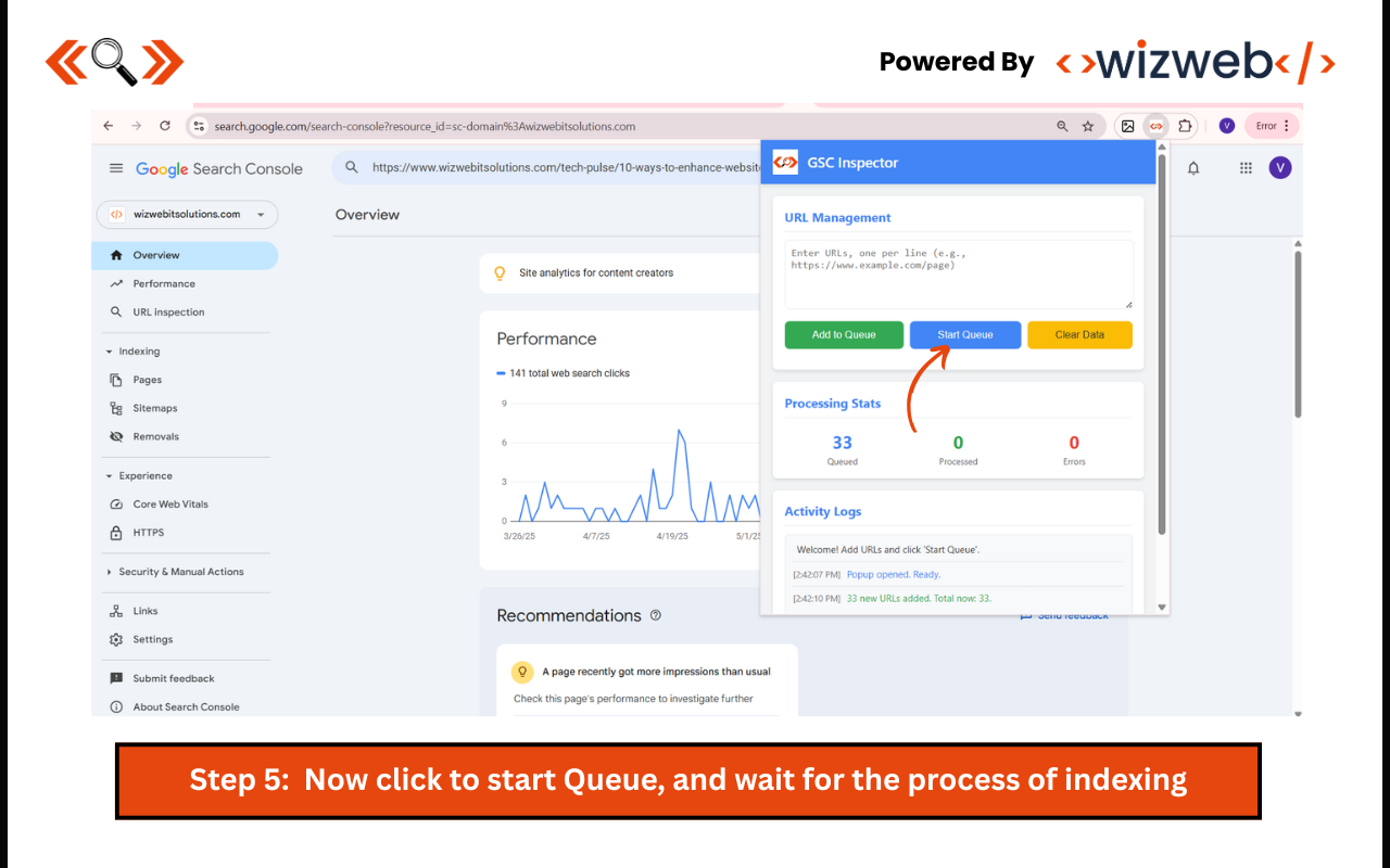 Google Search Console – Bulk URL Indexing Tool - 截图 3