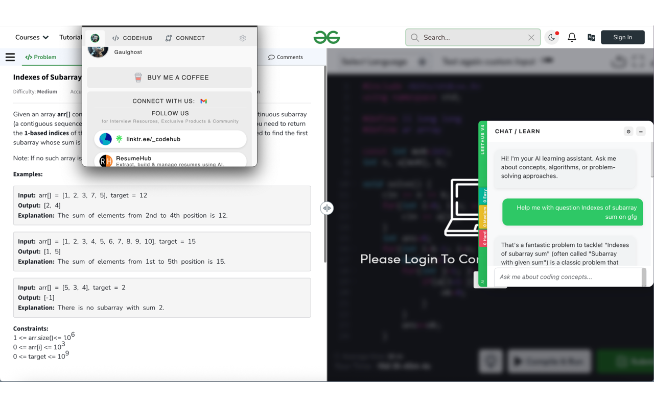 LeetHub AI - Sync LeetCode, GFG & HackerRank to GitHub - 截图 1