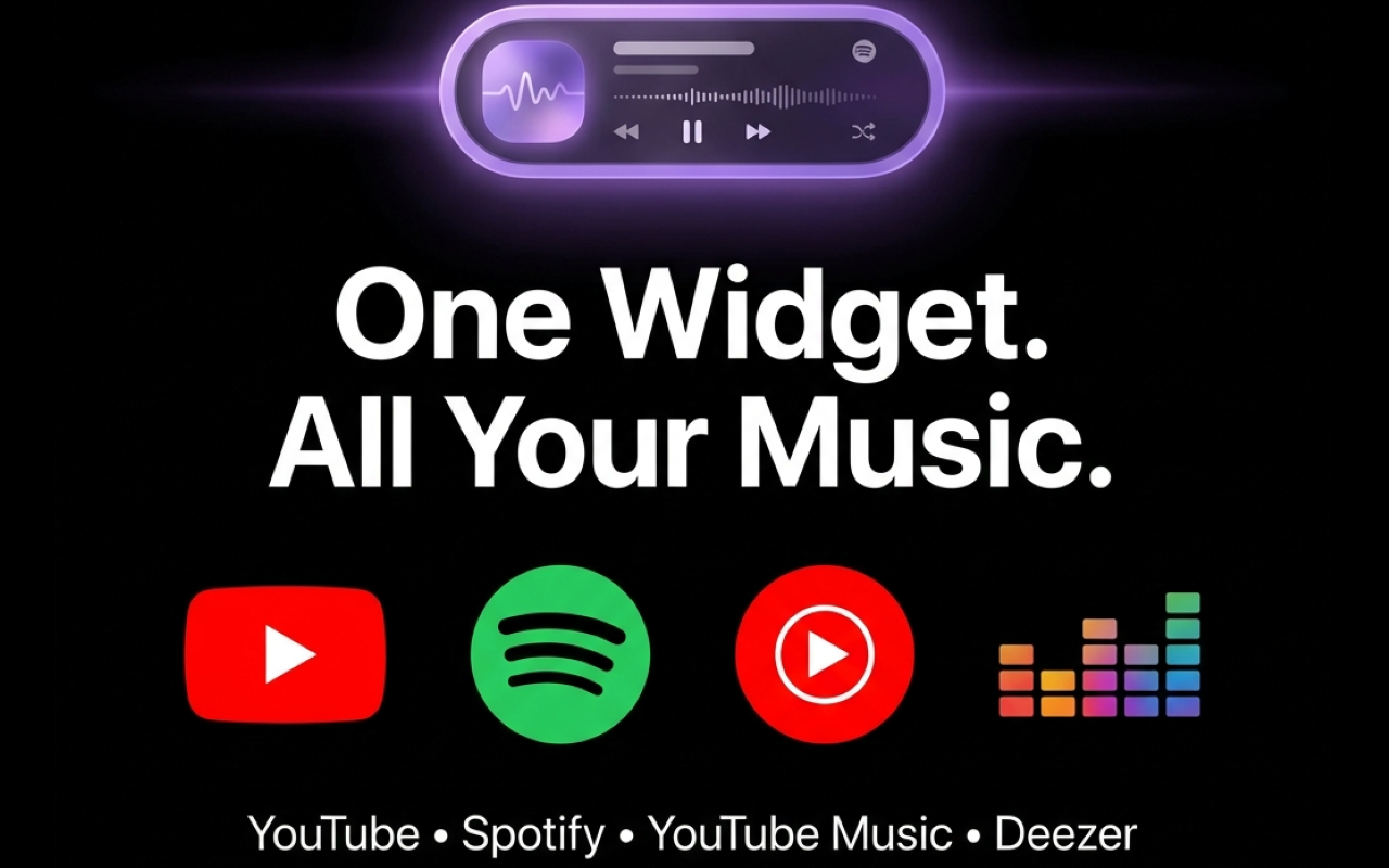 Music Island - Dynamic Music Player Widget - 截图 1