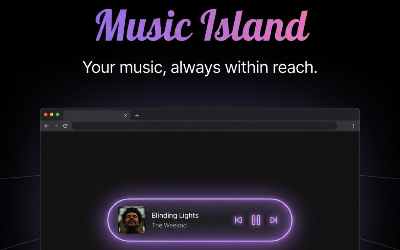 Music Island - Dynamic Music Player Widget - 截图 2