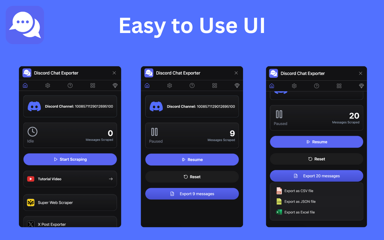Discord Chat Exporter - Export Discord messages and attachments - 截图 5