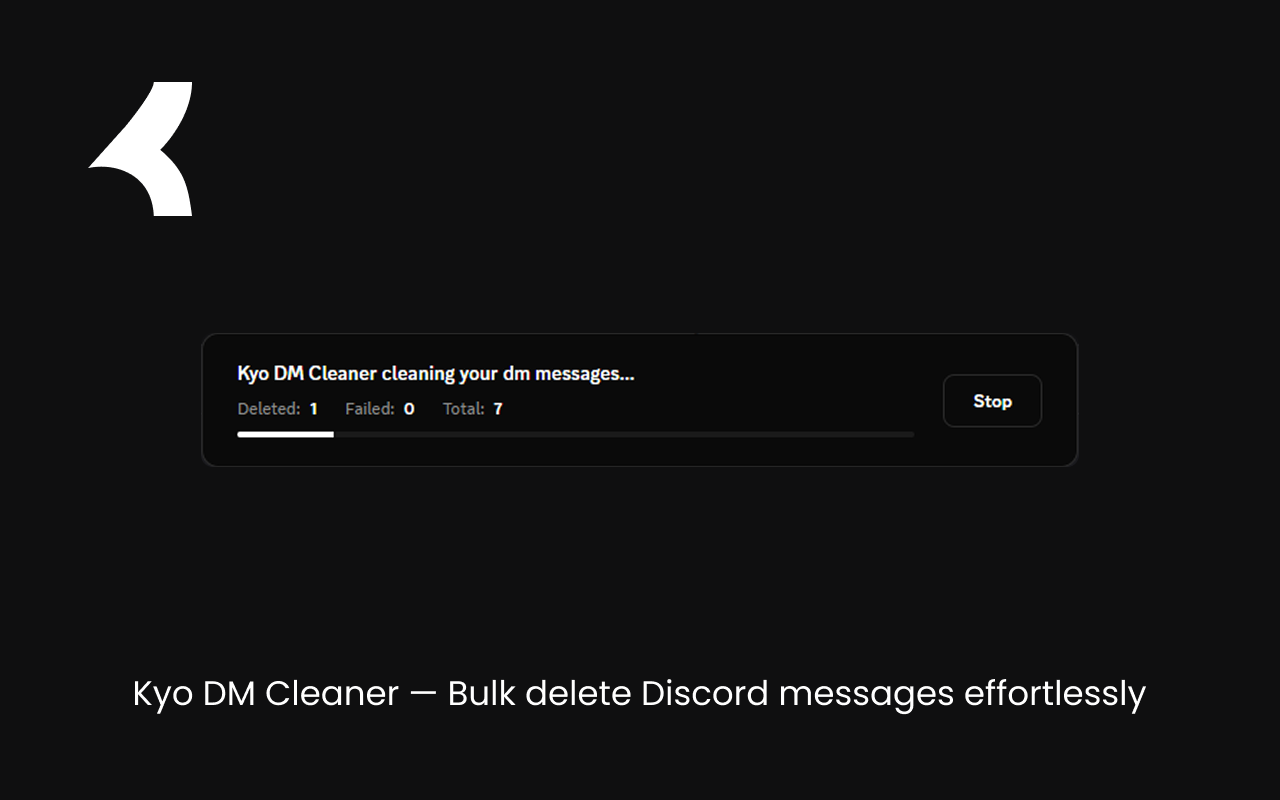 Kyo Discord DM Cleaner - 截图 2