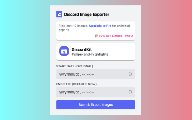 Discord Image Downloader - 截图 3