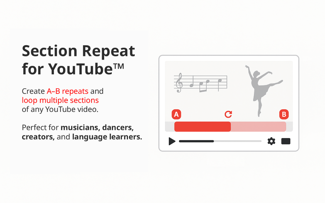 YouTube™ 片段循环 - 截图 1