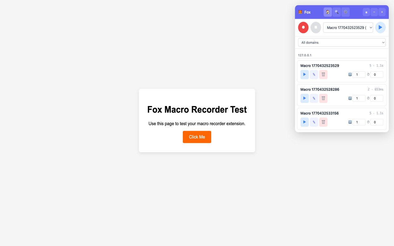 Fox Auto Clicker - 截图 1