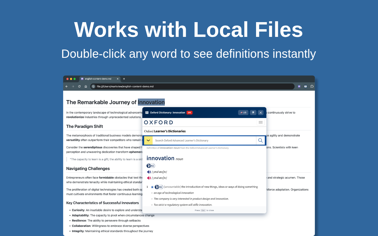 Oxford Learner's Dictionary Lookup - 截图 1