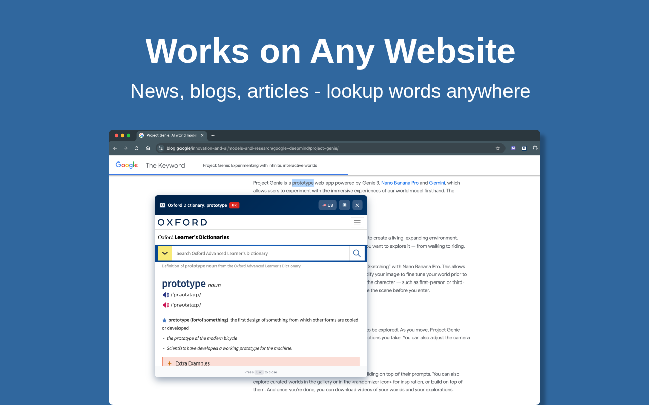 Oxford Learner's Dictionary Lookup - 截图 2