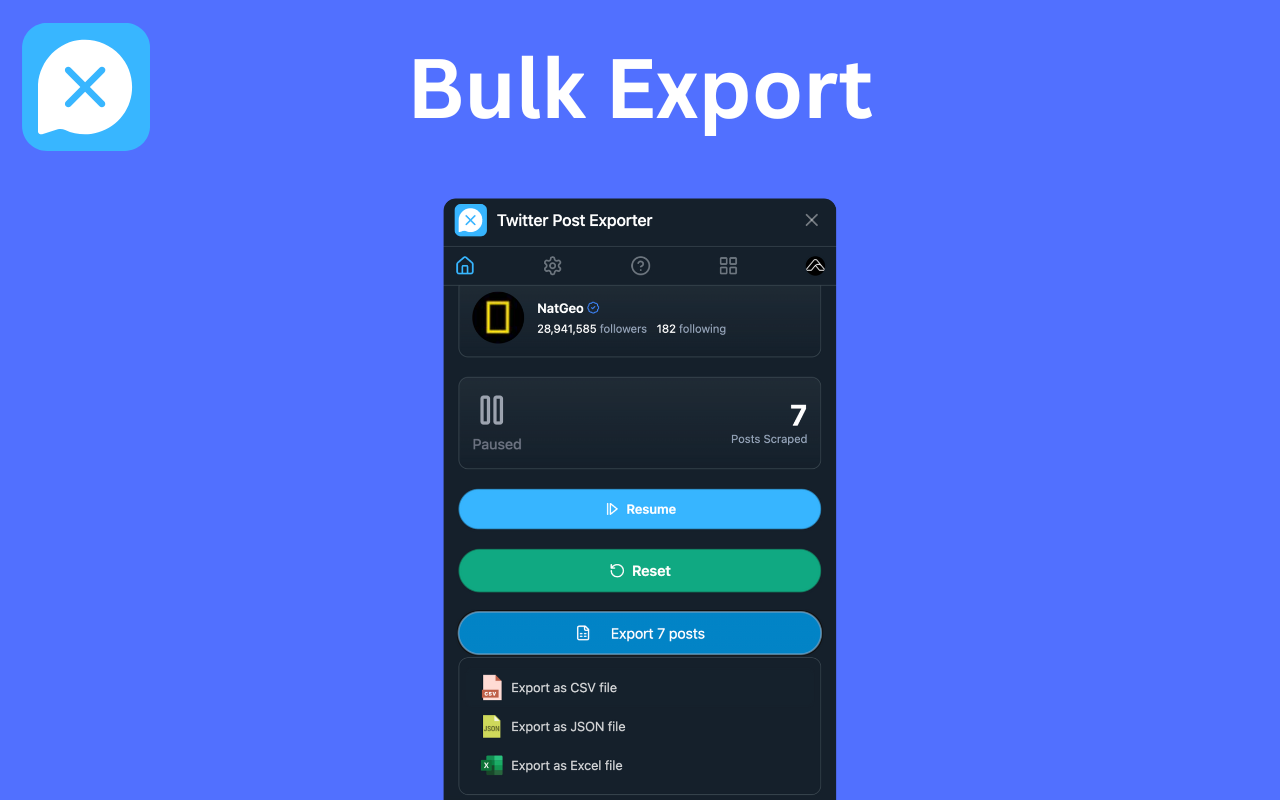 Twitter Post Exporter - Download Twitter / X Posts - 截图 5