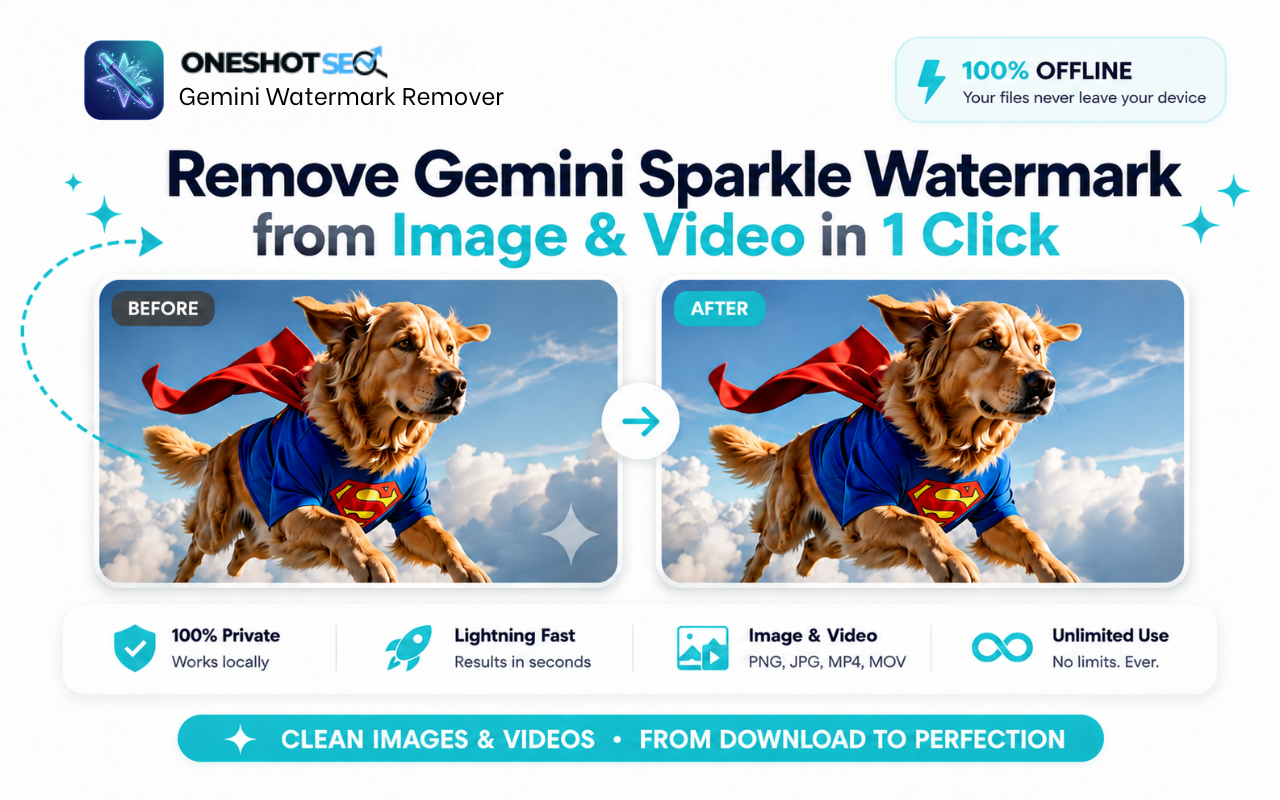 Gemini Watermark Remover — AI图片与视频闪光水印去除工具 - 截图 1
