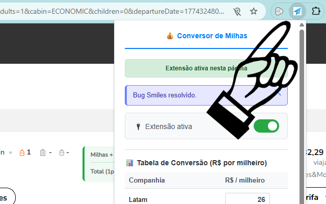 IA Voos - Conversor de Milhas - 截图 2