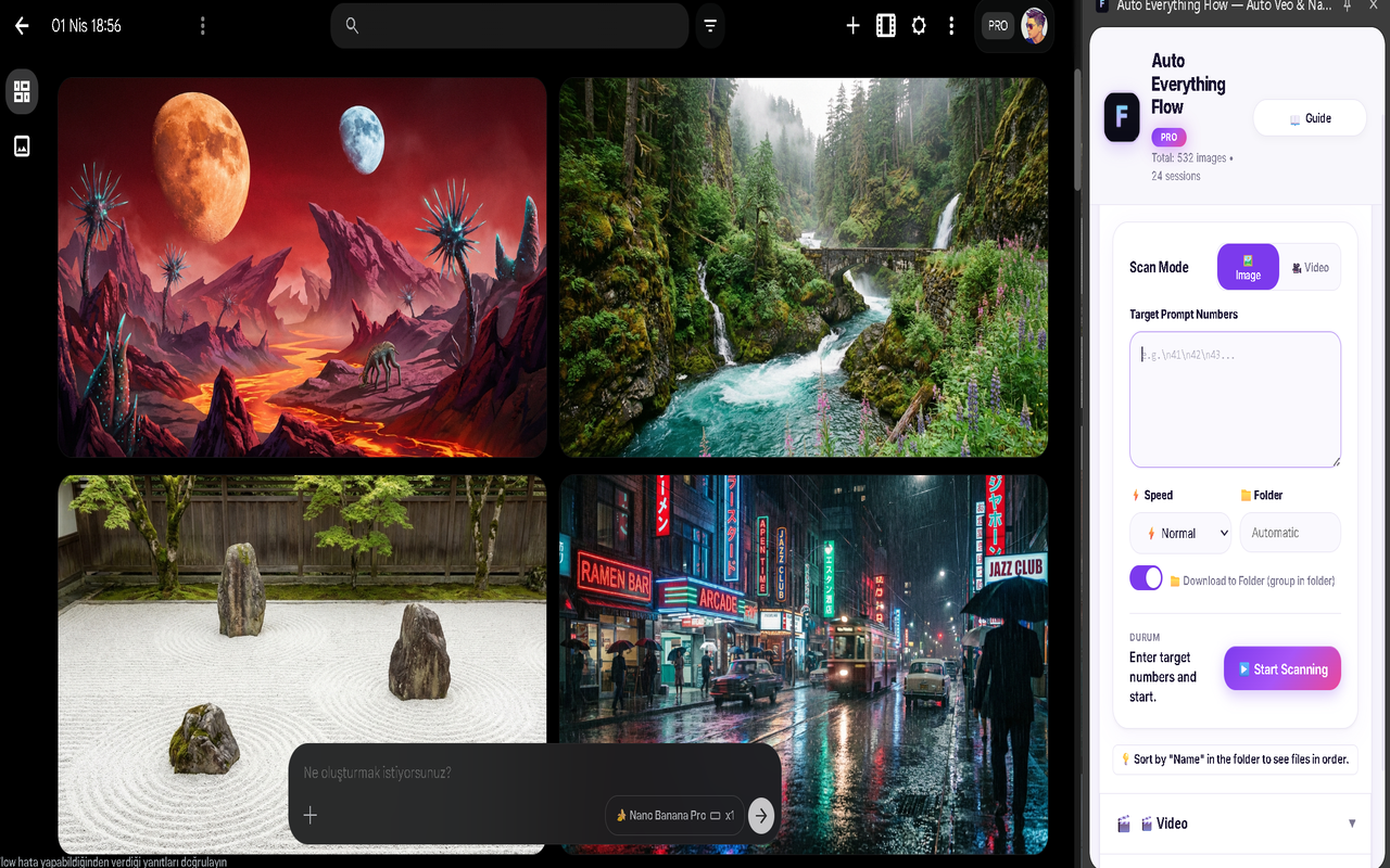 Auto Everything Flow - Auto Veo & Nano Banana Pro - 截图 1