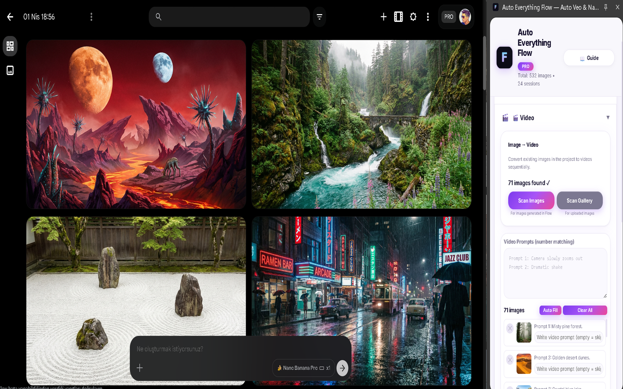 Auto Everything Flow - Auto Veo & Nano Banana Pro - 截图 3