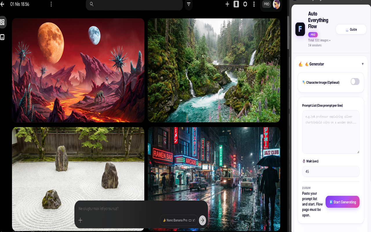 Auto Everything Flow - Auto Veo & Nano Banana Pro - 截图 4