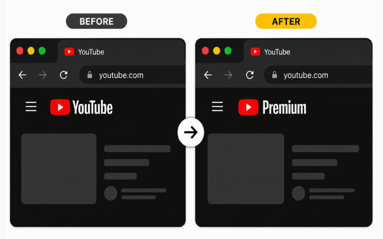 免费 YouTube Premium 标志 - 截图 2