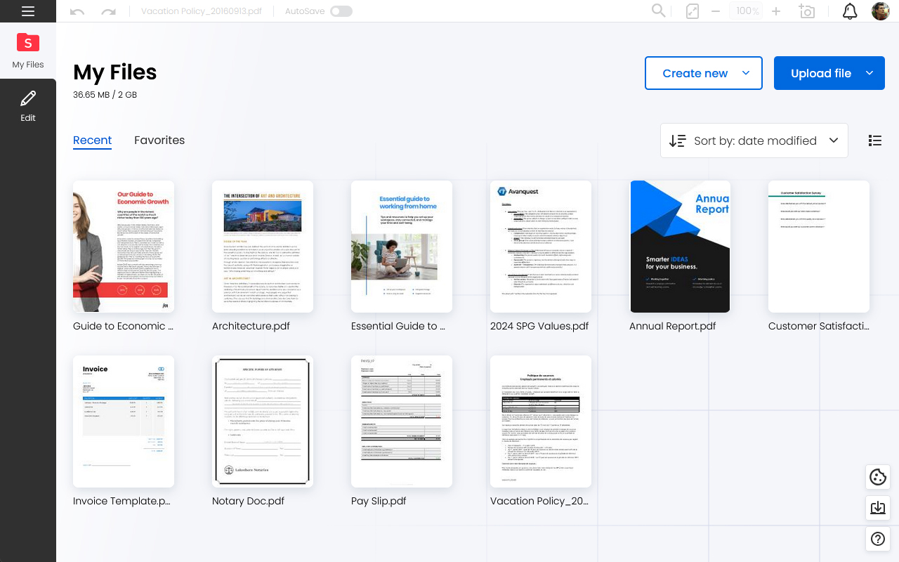 Soda PDF Viewer: Edit, Convert, Compress PDF files - 截图 4