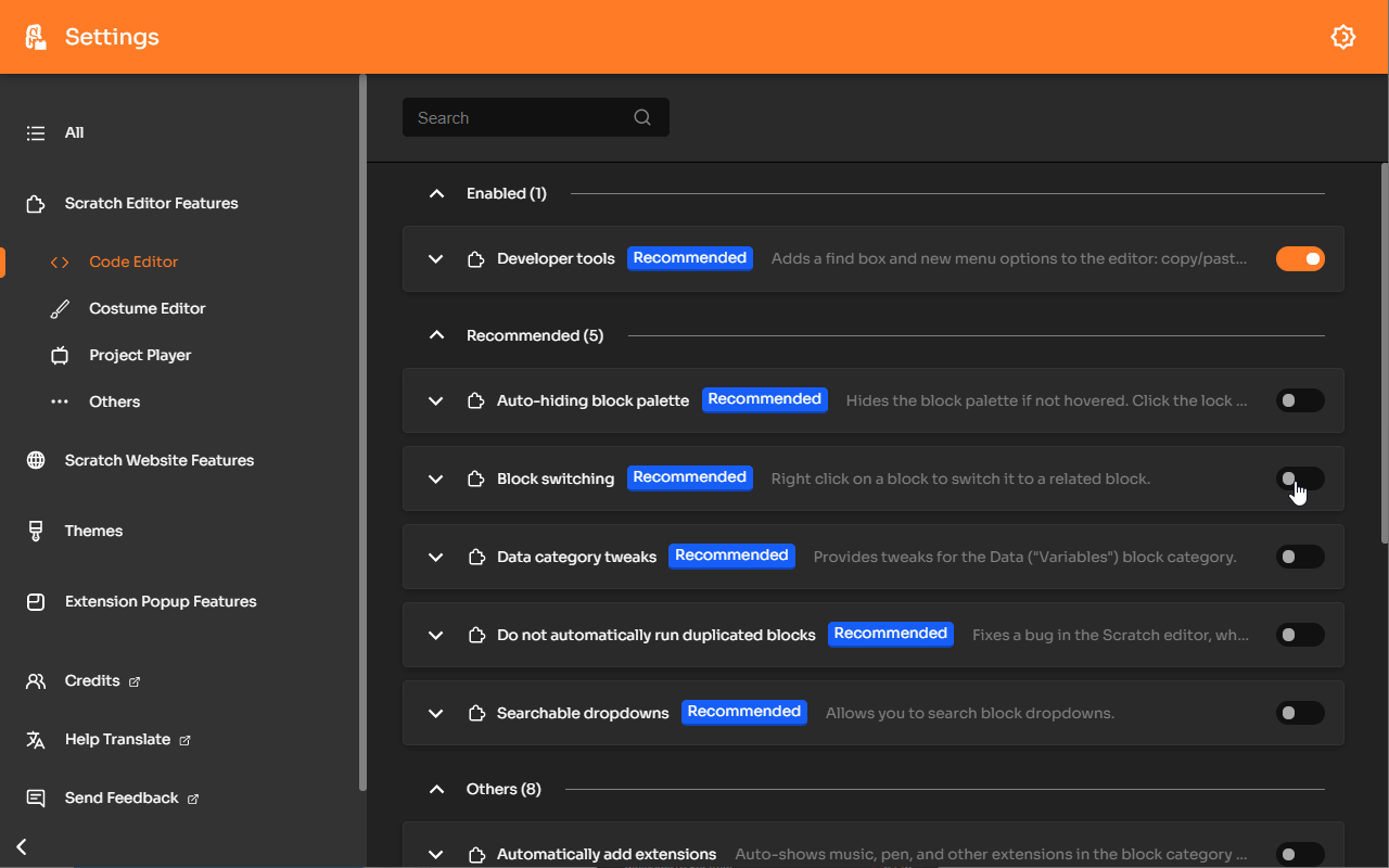 Scratch Addons - 截图 1