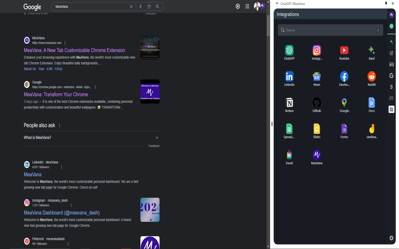 Chat GPT Side Bar MeaVana - 截图 4