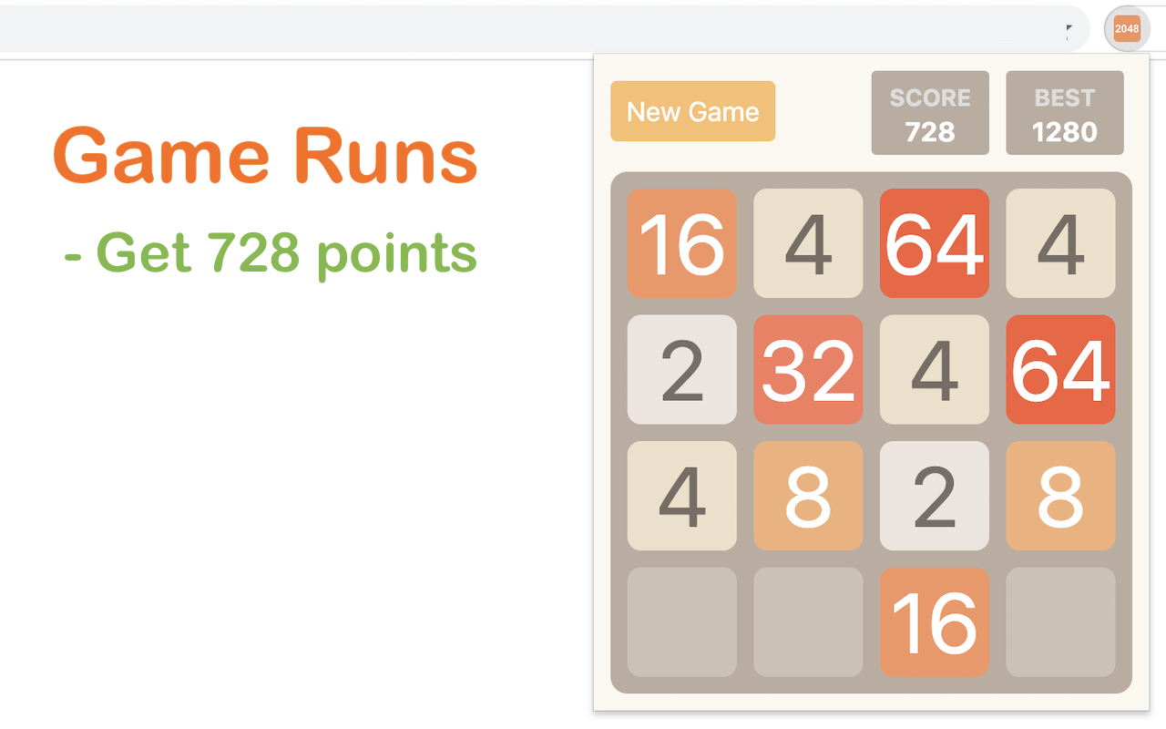 2048 Game - 截图 2