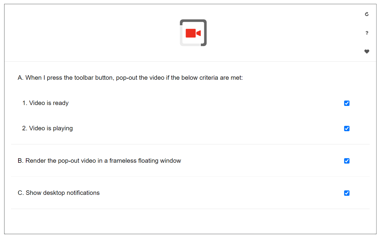 Video Popout - 截图 1