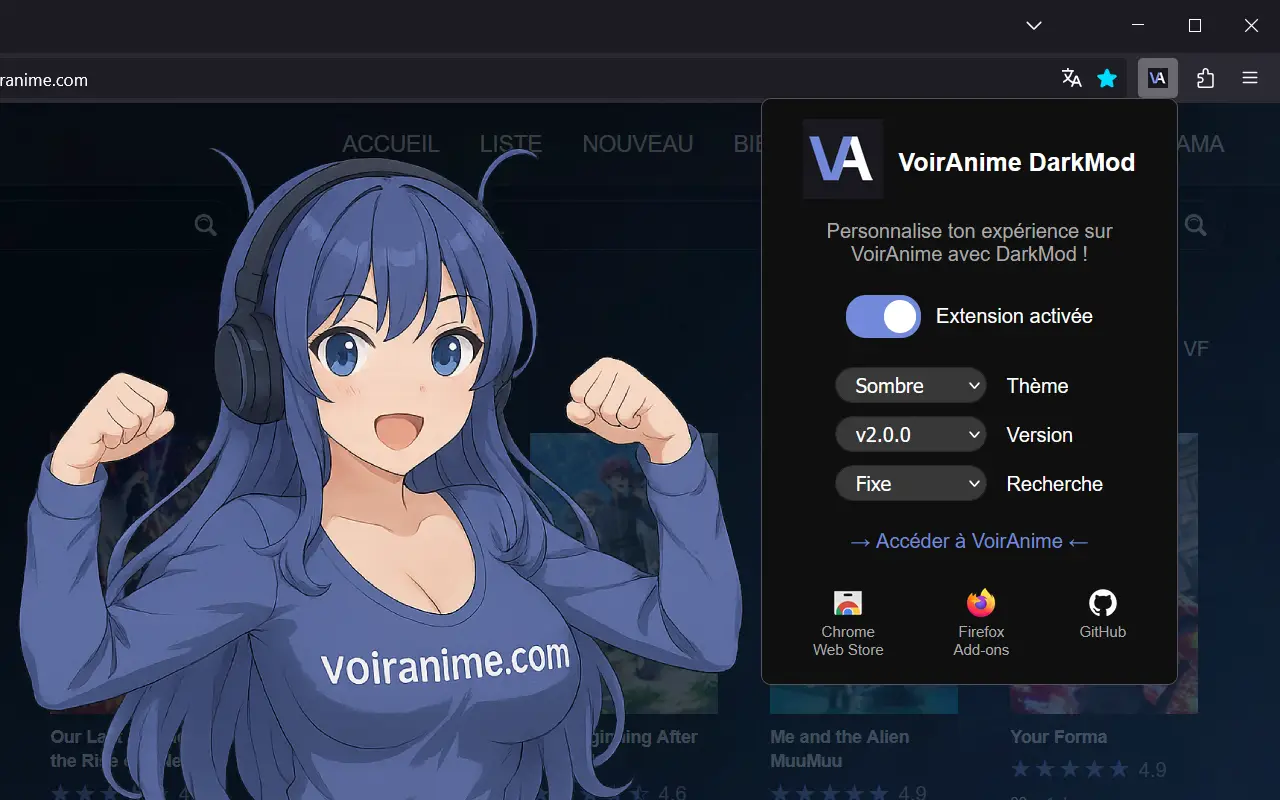 VoirAnime - DarkMod : streaming animes - 截图 5