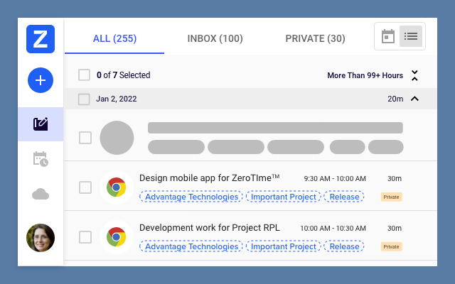 ZeroTime for Chrome - 截图 5