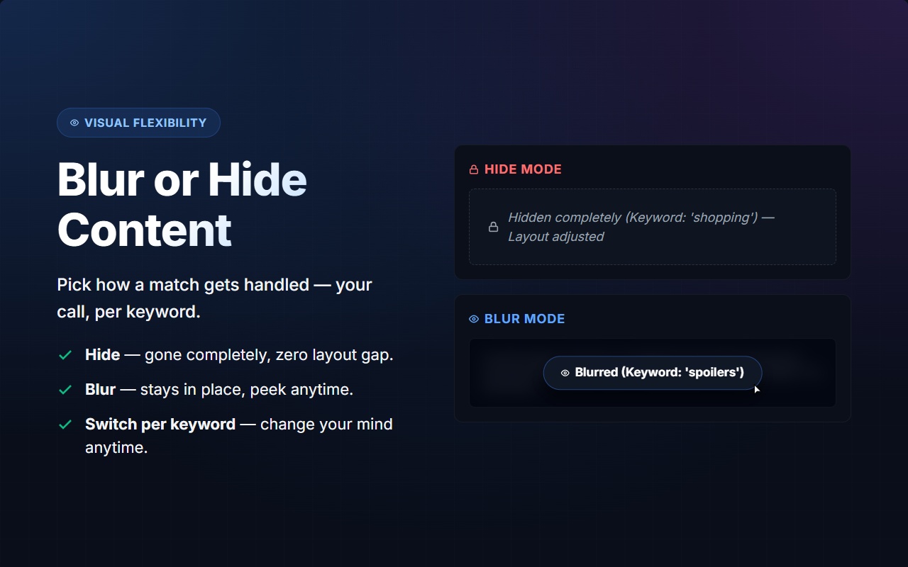 ElementHider: Hide Content & Spoilers - 截图 5