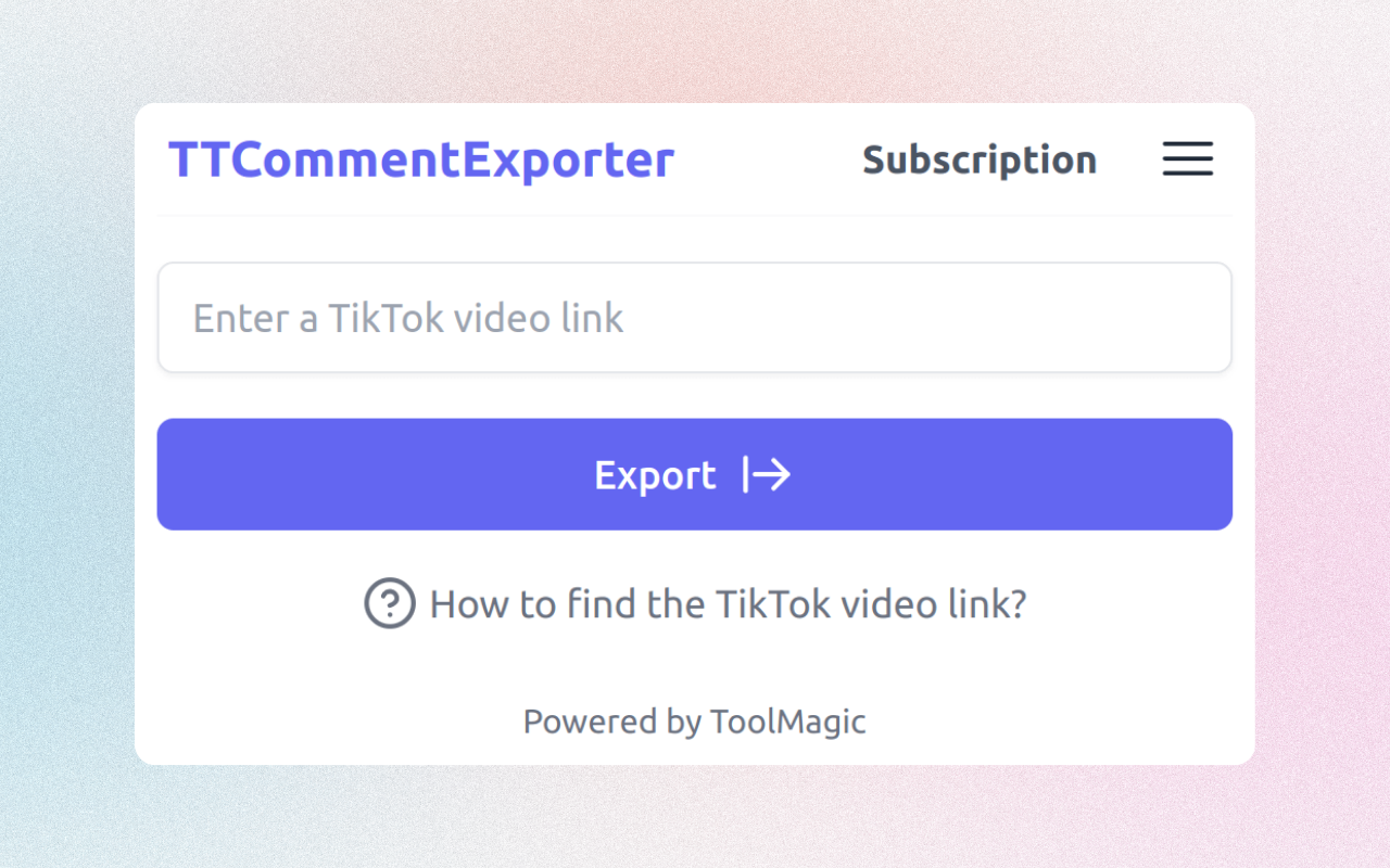 TTCommentExporter - 导出 TikTok 评论 - 截图 2