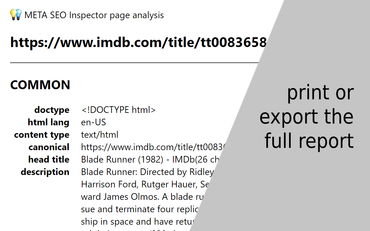 META SEO inspector - 截图 2