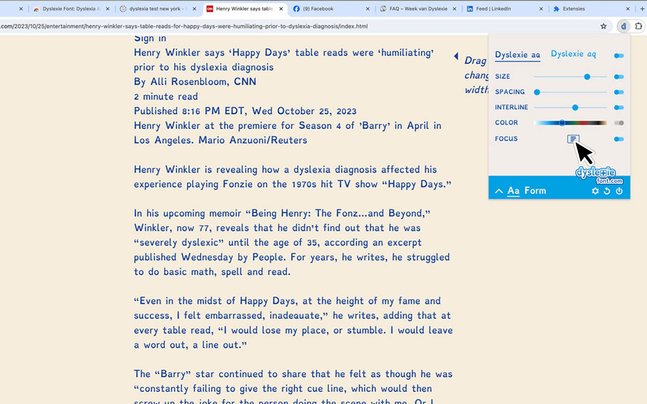 Dyslexie Font: Dyslexia Accessibility Reader - 截图 1