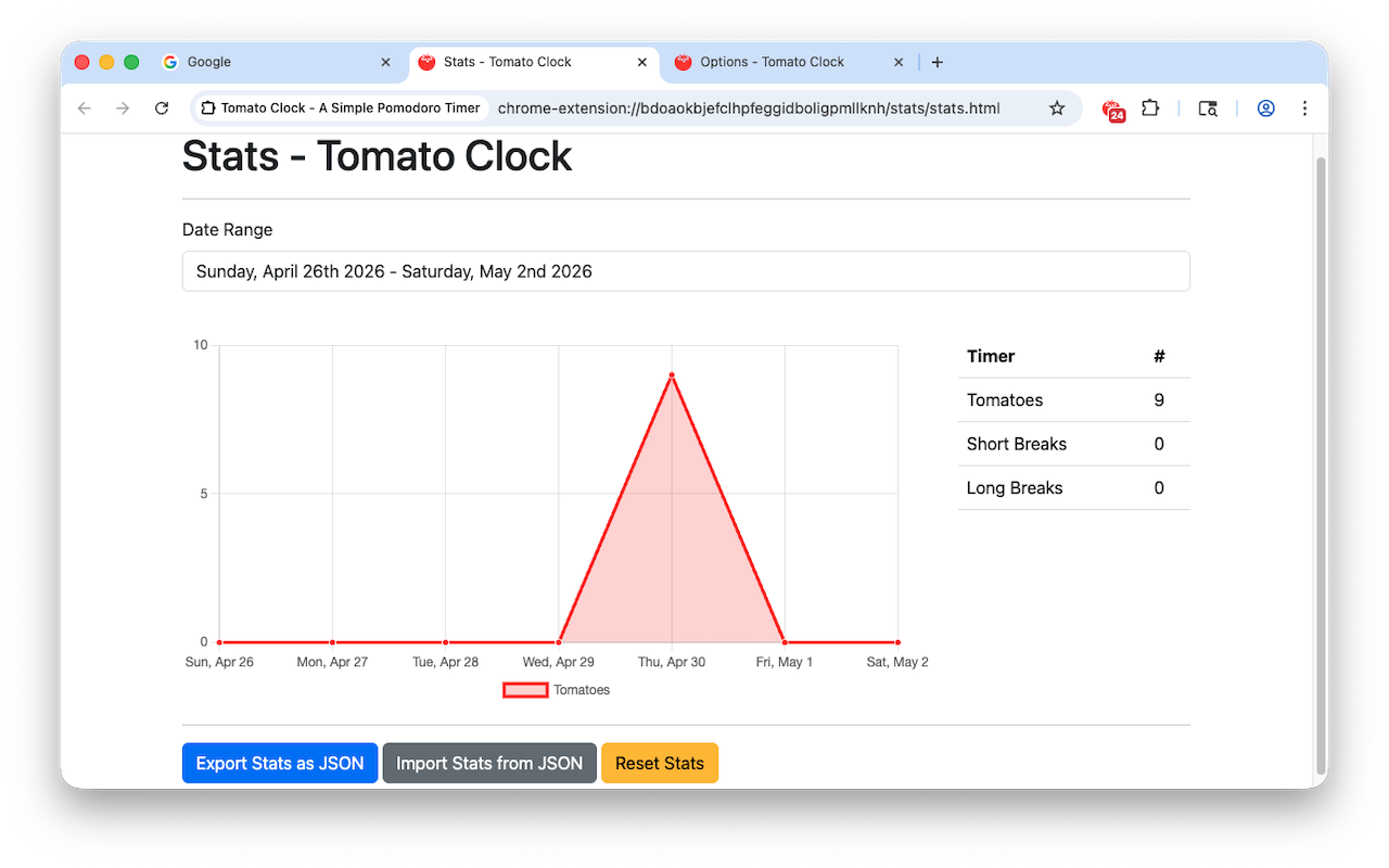 Tomato Clock - 简单的番茄工作法计时器 - 截图 1