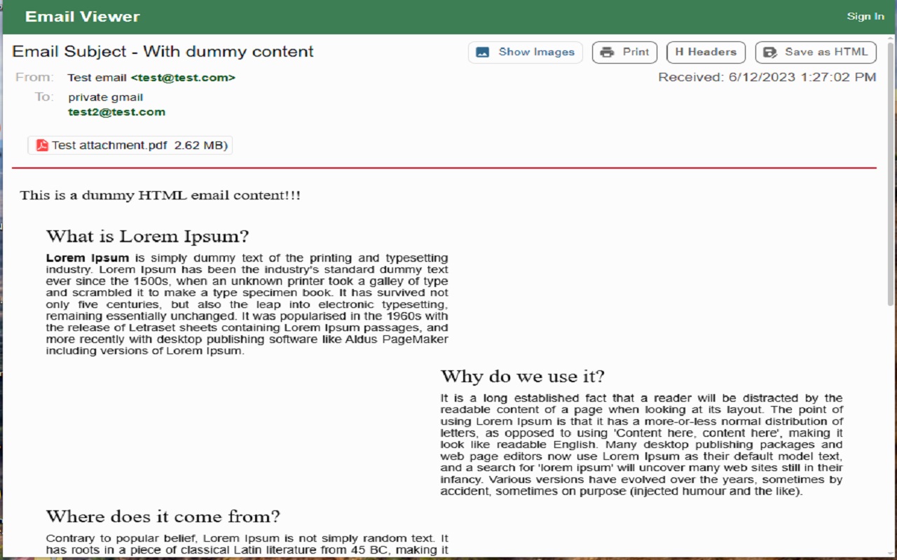 MyEmailViewer - Eml viewer and msg viewer - 截图 2