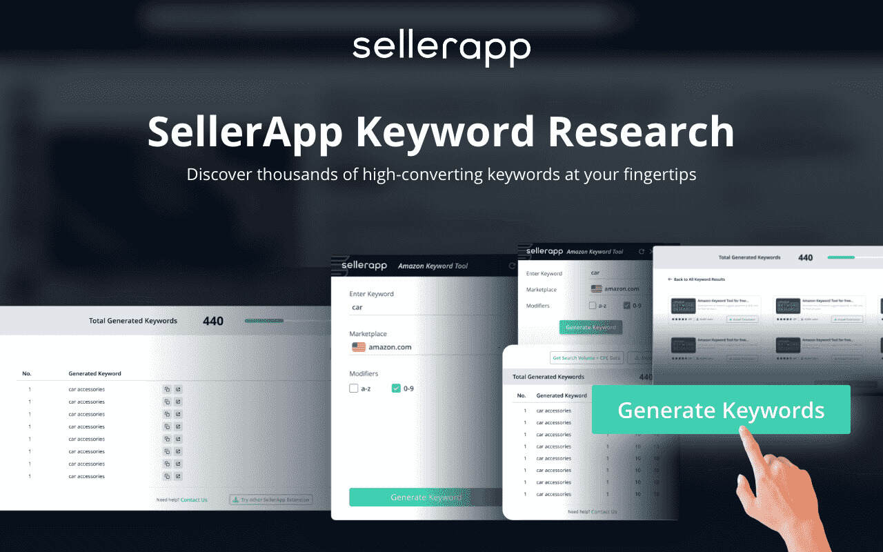 Amazon Keyword Tool for free : SellerApp - 截图 2