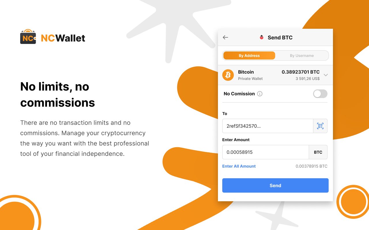 NC Wallet: Crypto wallet without fees - 截图 2