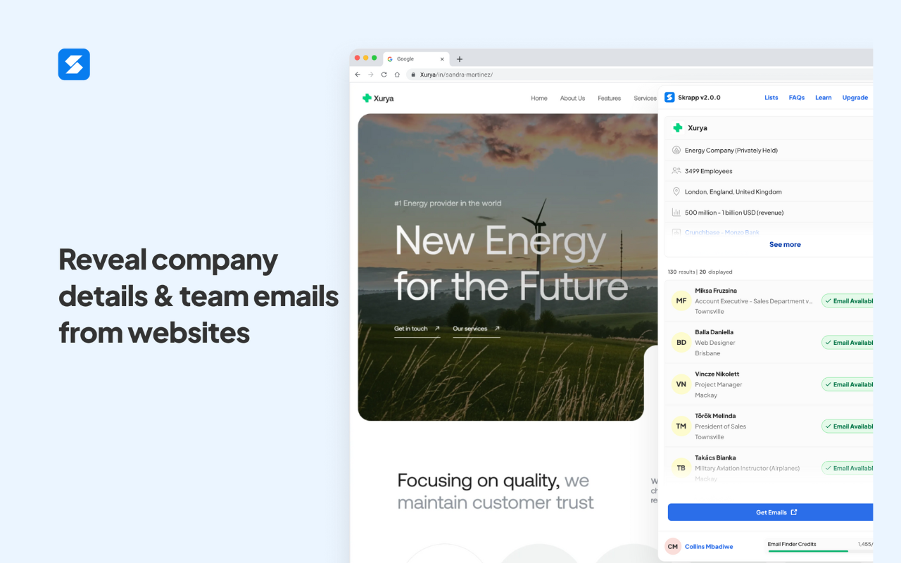 Email Finder by Skrapp.io - 截图 3