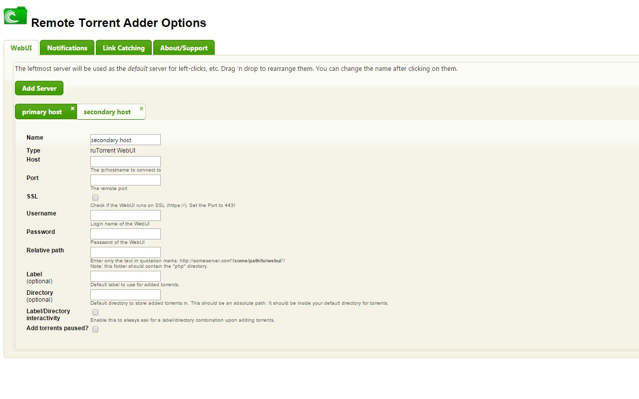 Remote Torrent Adder - 截图 2