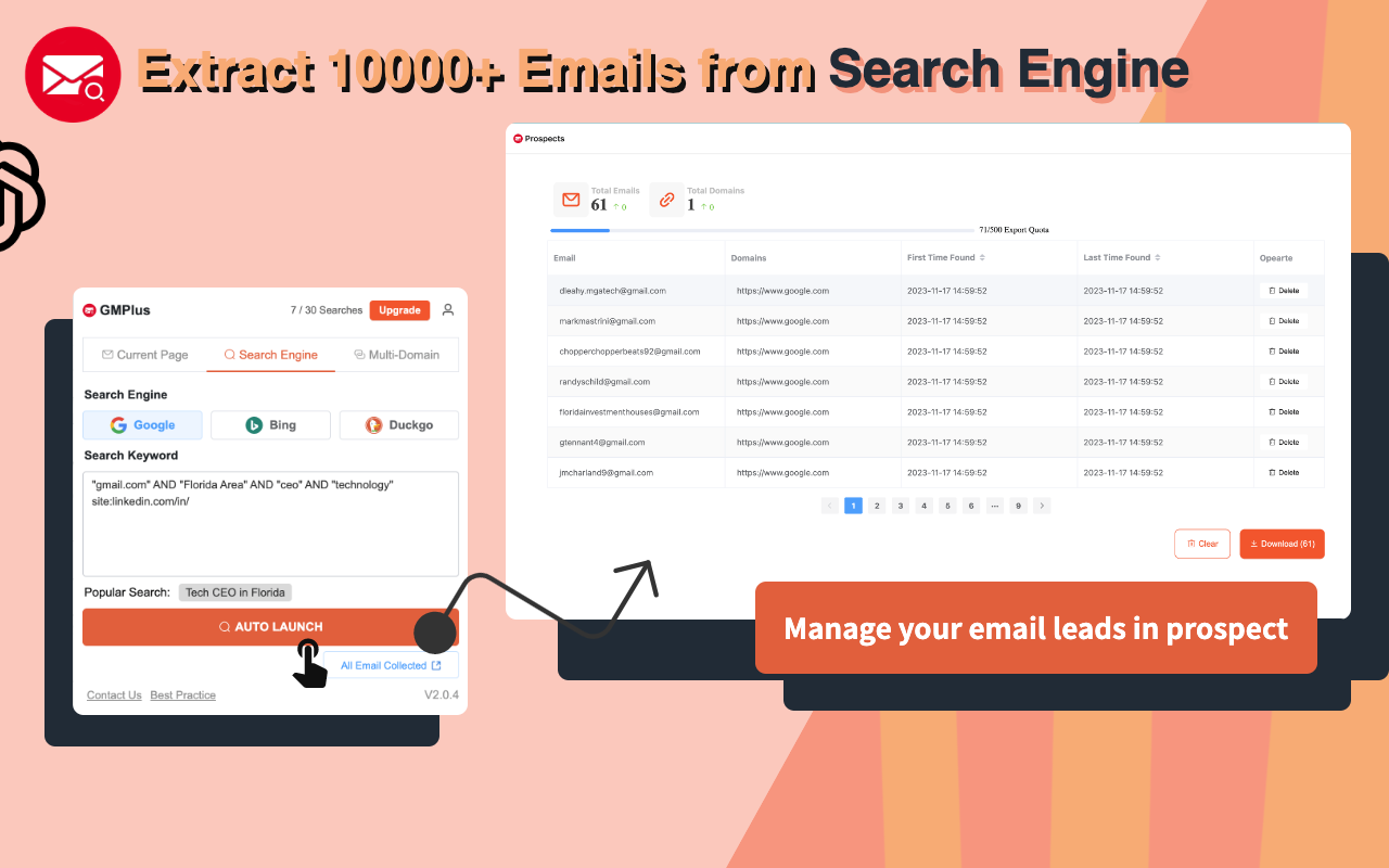 Email Finder & Email Hunter - 截图 1