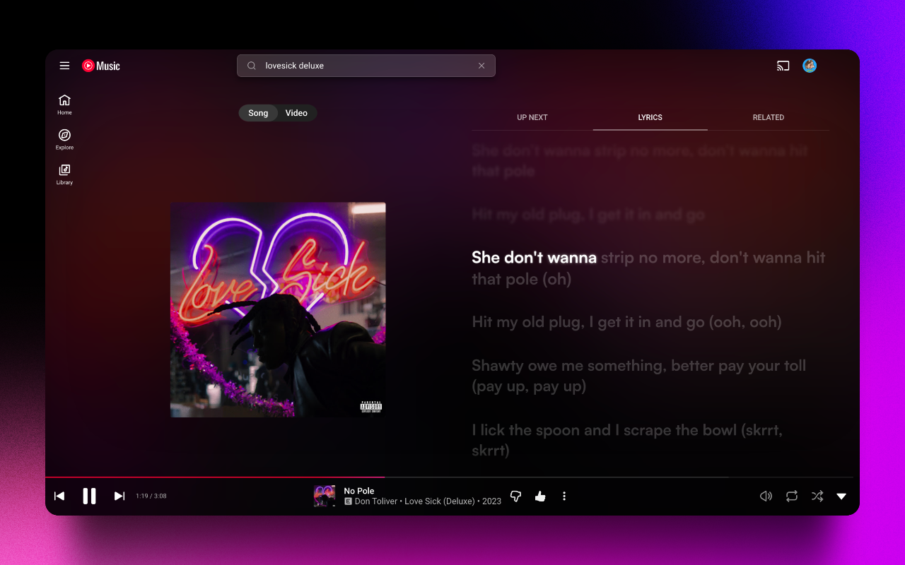 Better Lyrics (Lyrics for YouTube Music) - 截图 1