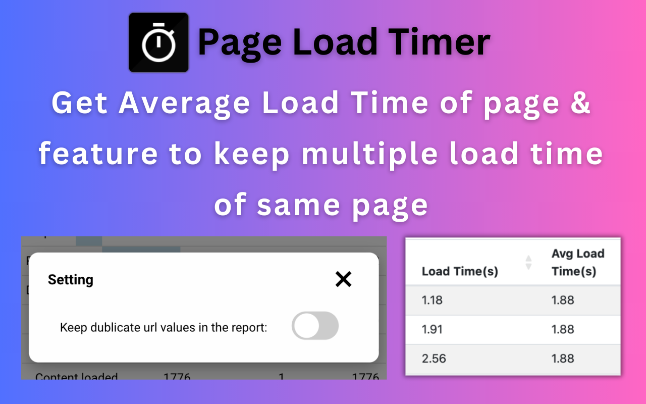 Page Load Timer - 截图 4