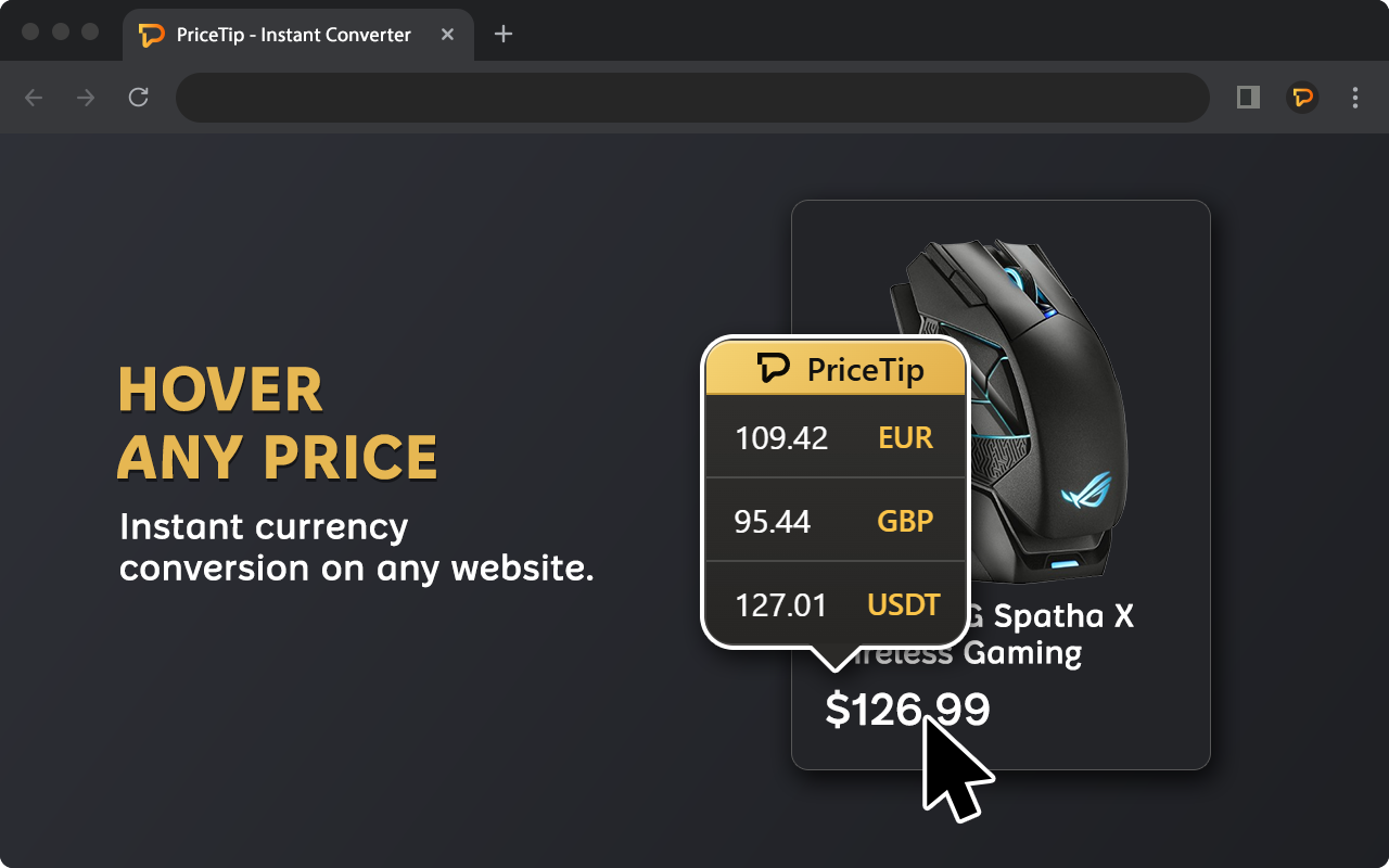PriceTip – 即时货币转换器 - 截图 1