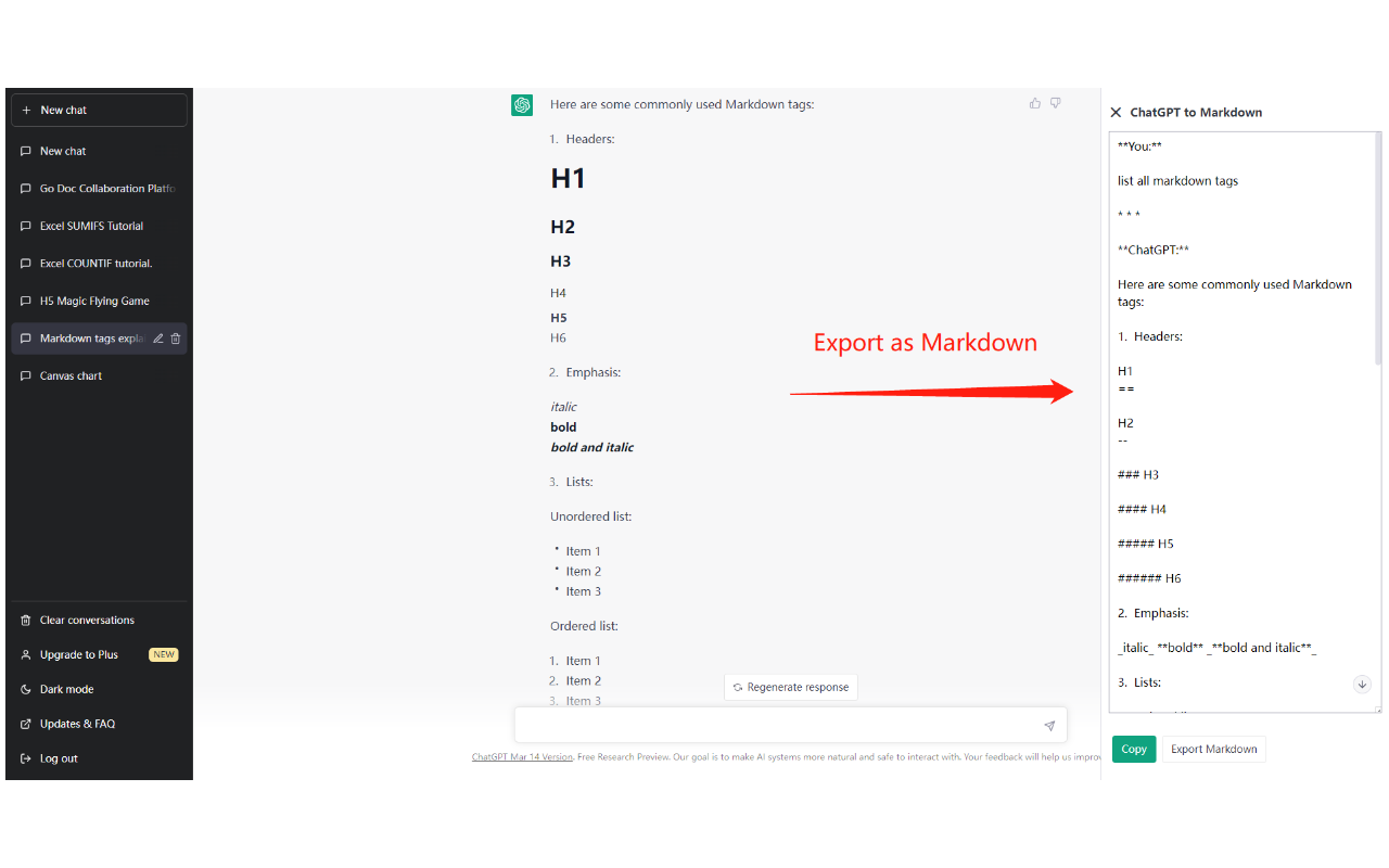 ExportGPT:导出 ChatGPT 对话 - 截图 1