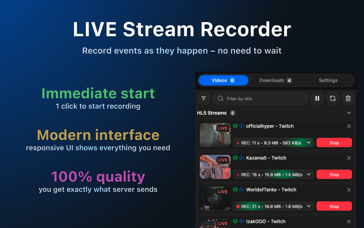 MAX Video Downloader – 下载 HLS、DASH、MP4/WEBM、LIVE - 截图 3