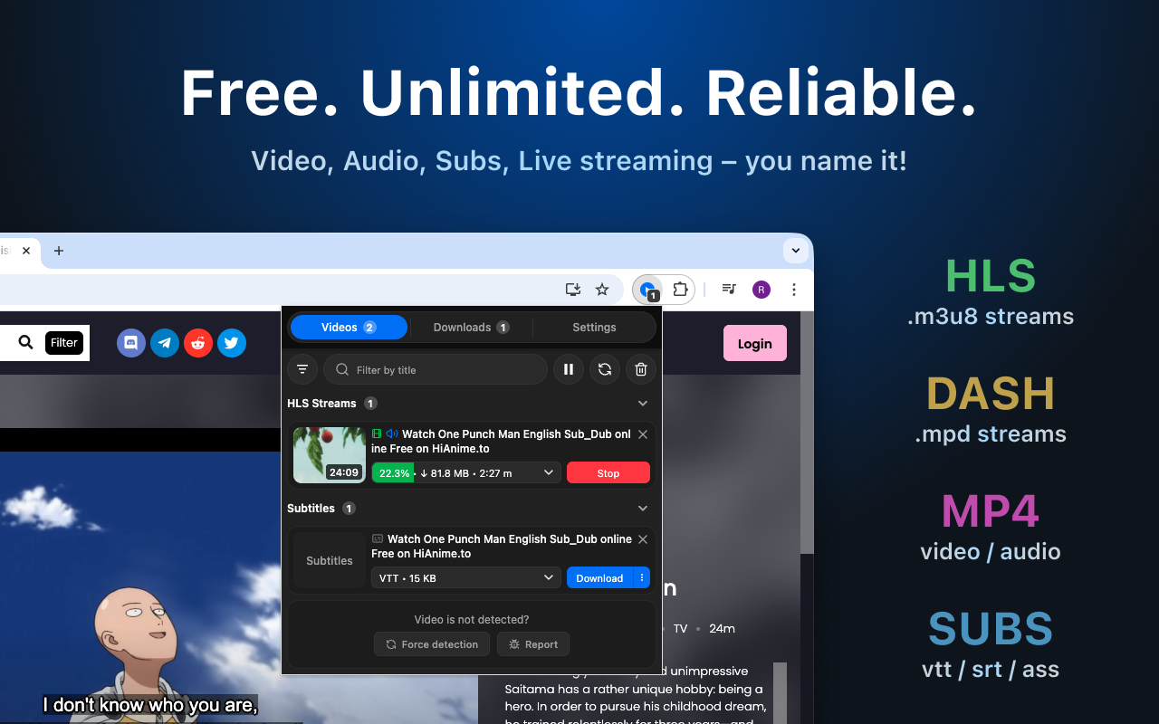 MAX Video Downloader – 下载 HLS、DASH、MP4/WEBM、LIVE - 截图 4