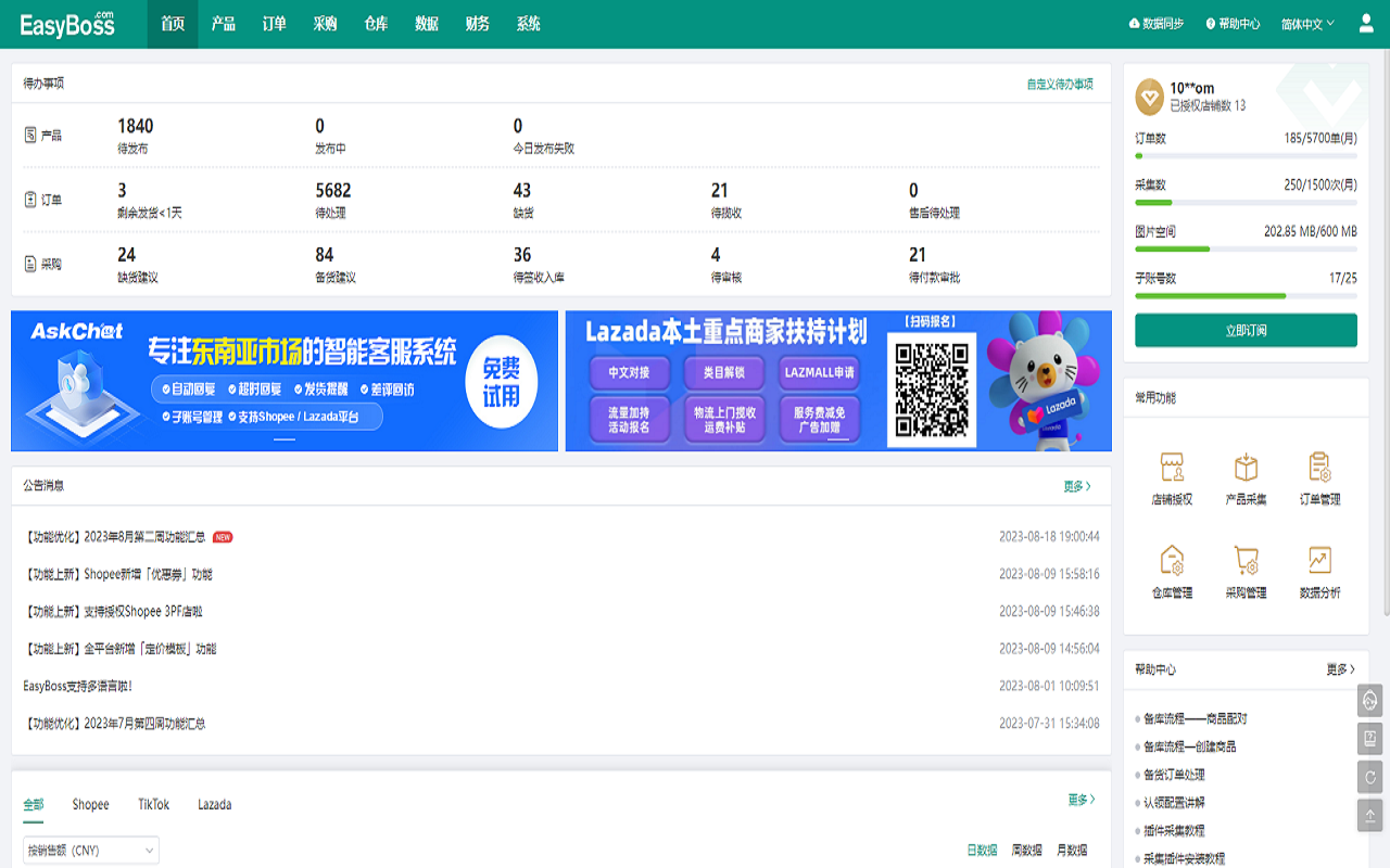 EasyBoss ERP - 截图 1