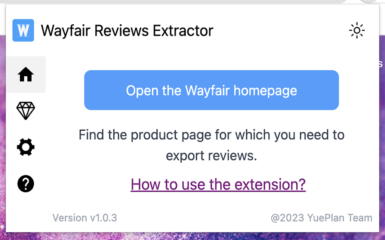 Wayfair™ Reviews Extractor - 截图 1