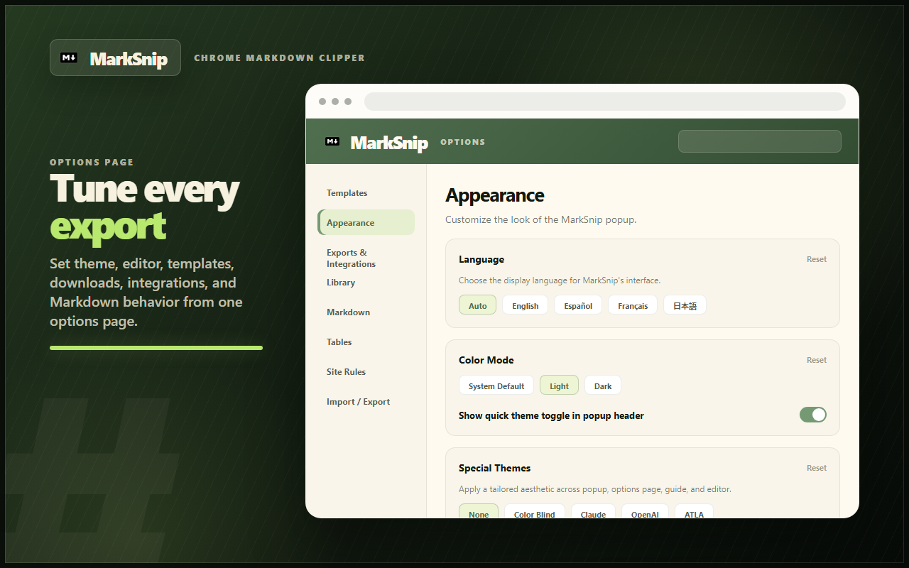 MarkSnip - 网页转 Markdown 剪藏 - 截图 2