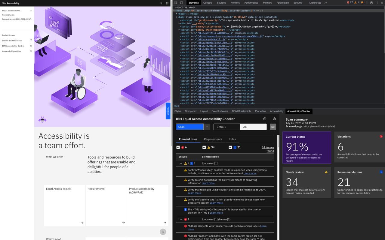 IBM Equal Access Accessibility Checker - 截图 3