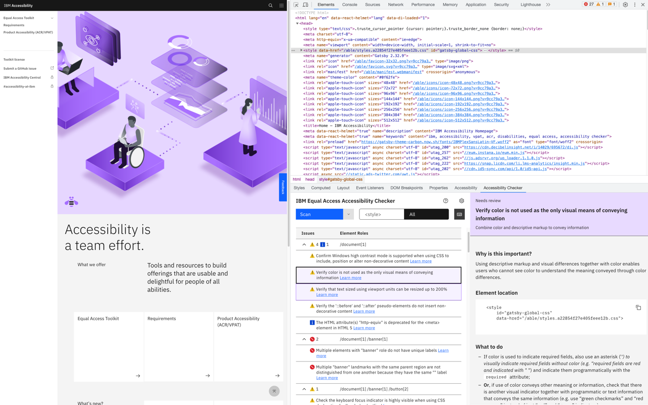 IBM Equal Access Accessibility Checker - 截图 5