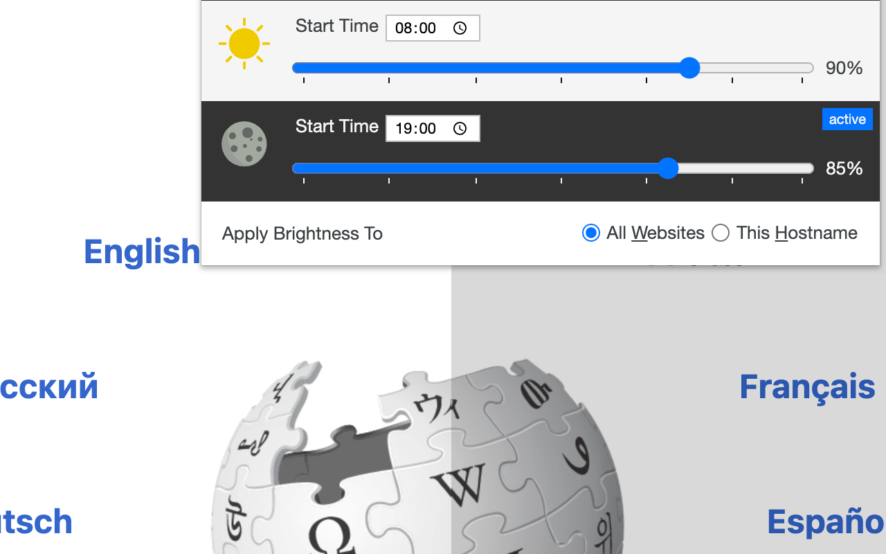 Adjust Page Brightness - 截图 2