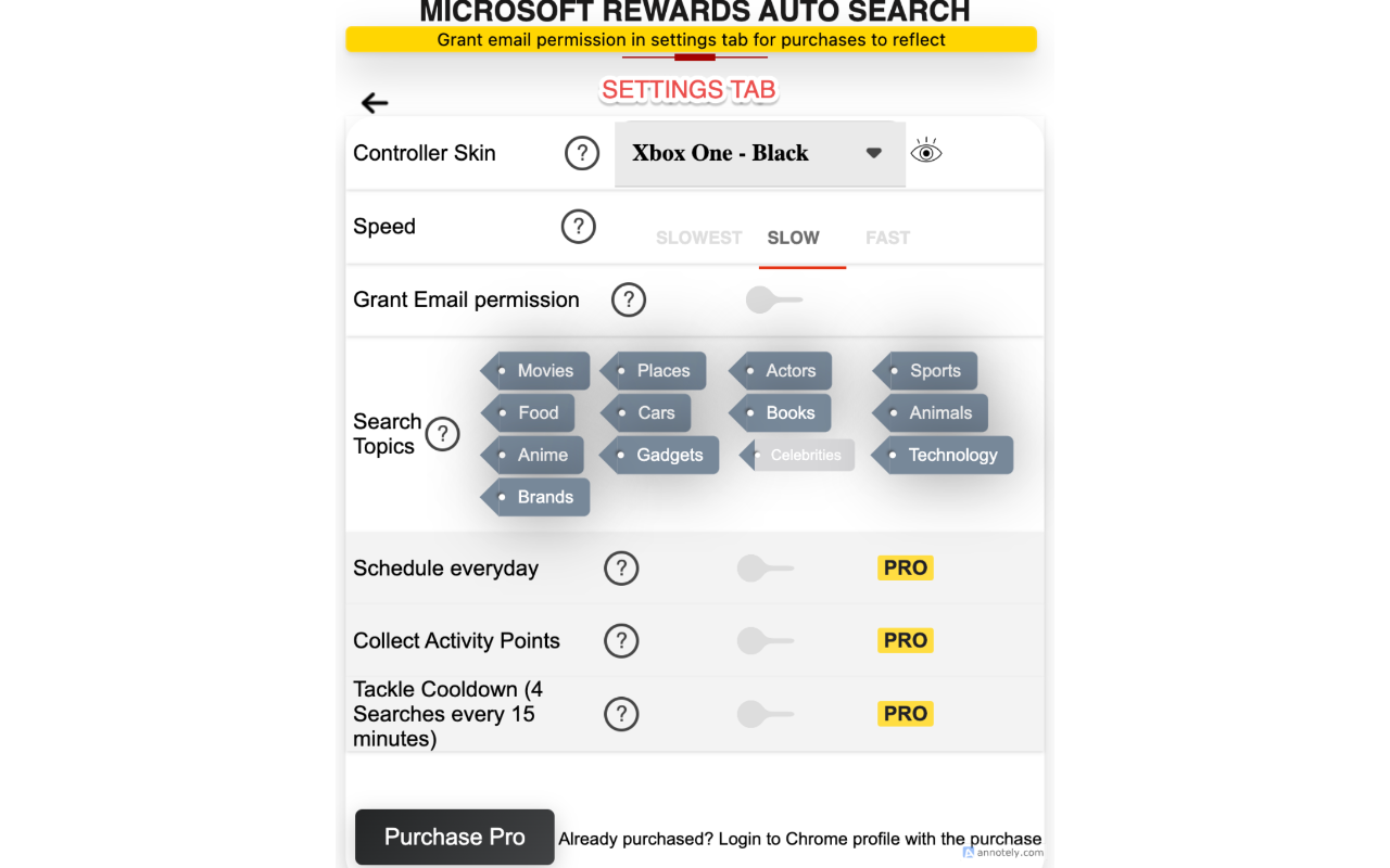 Rewards Auto Search: Automate searches with 1-Click - 截图 3